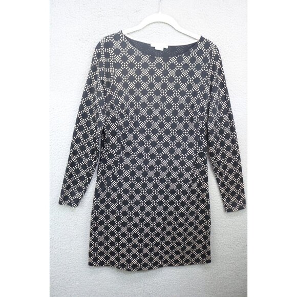 Boden Long Sleeve A-Line Dress-Size 8R-Stretch-Geometric - Picture 1 of 10